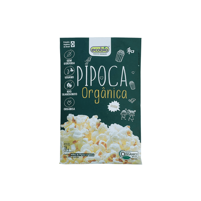 Pipoca para Micro-ondas Orgânica 70g - Ecobio