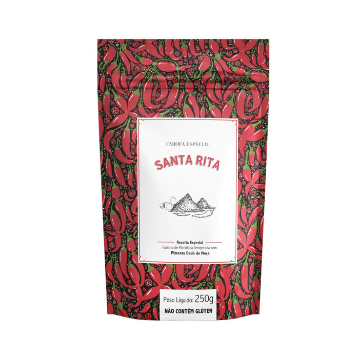 Farofa Temperada com Pimenta Dedo de Moça 250g - Santa Rita