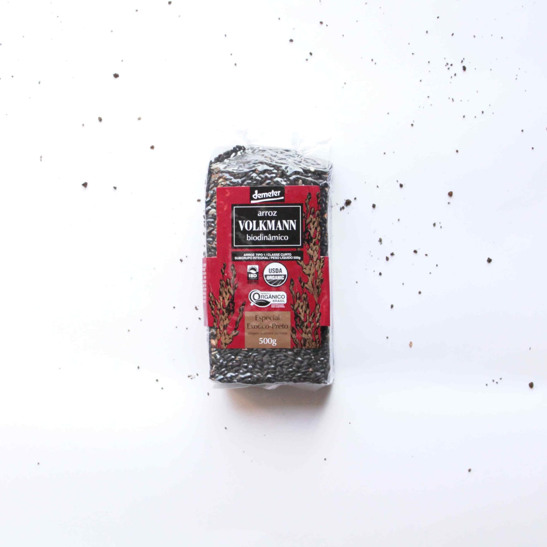 Arroz Exótico Preto Orgânico Biodinâmico 500g - Volkmann