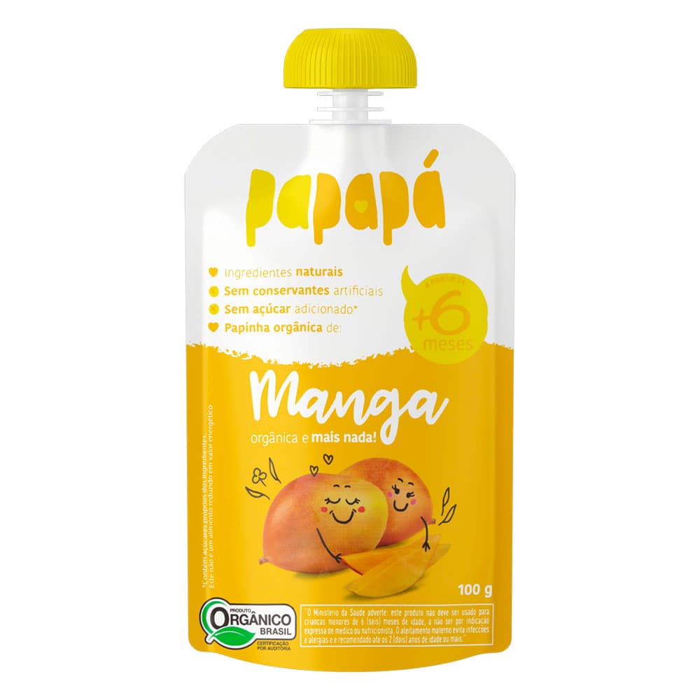 Papinha Manga Orgânica 100g - Papapá