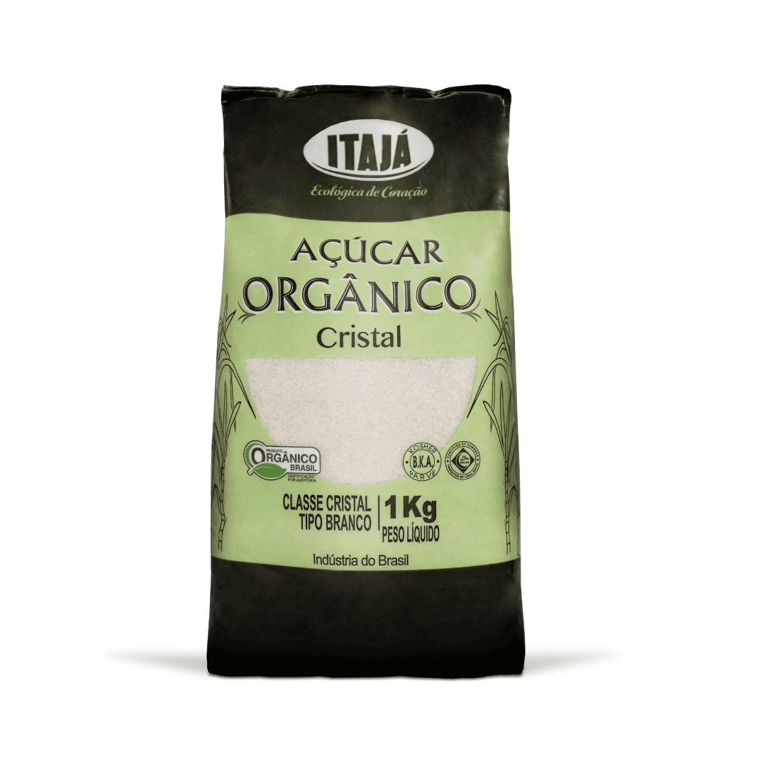 Açúcar Cristal Orgânico 1kg - Itajá