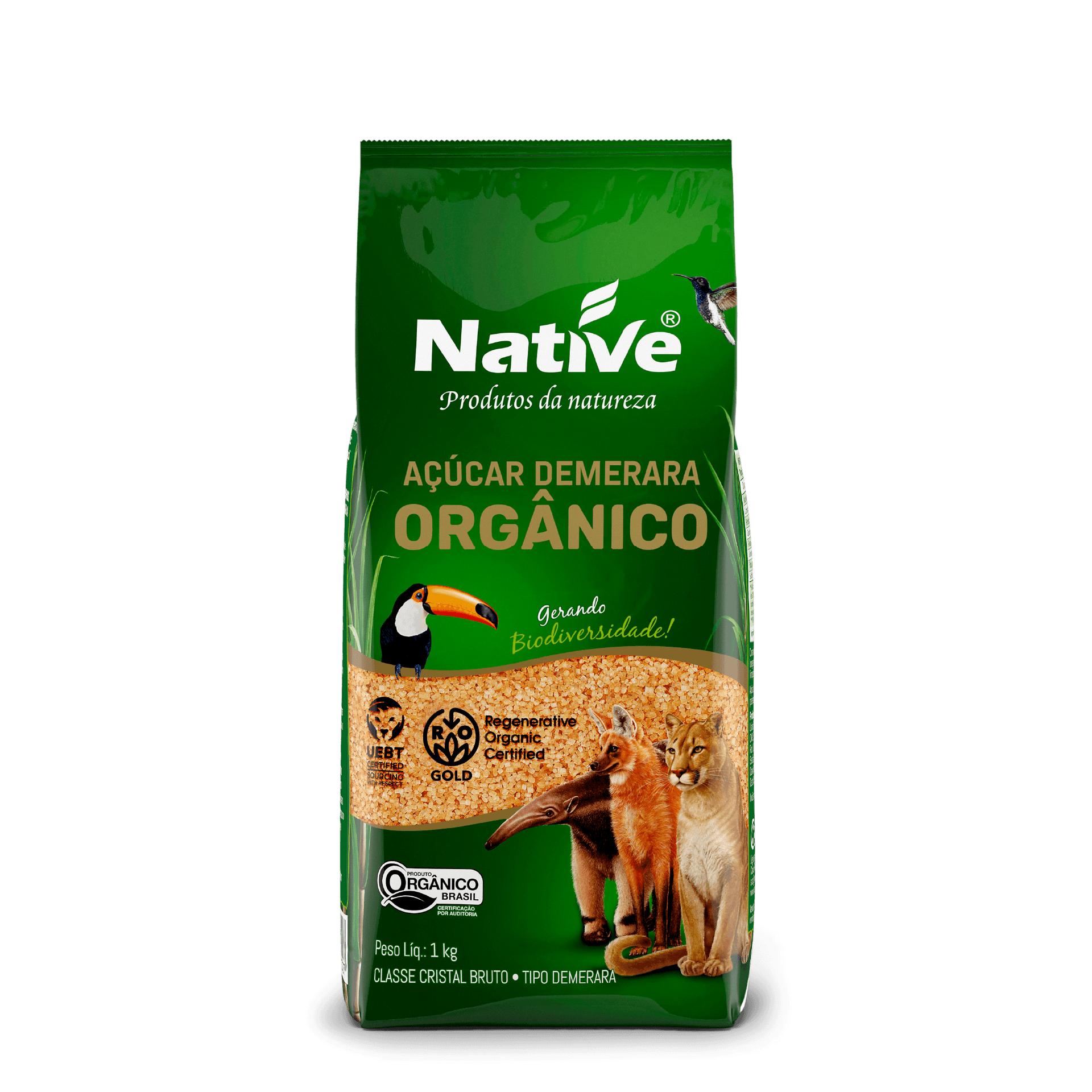 Açúcar Demerara Orgânico 1kg - Native