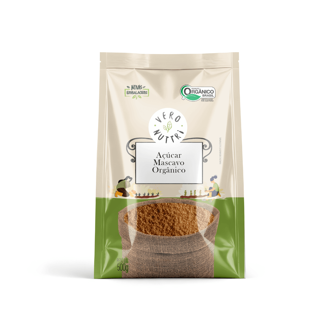 Açúcar Mascavo Orgânico 500g - Vero Nuttri