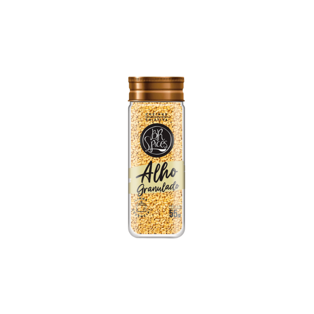 Alho Granulado Vidro 55g - Br Spices