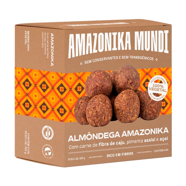Almôndega de Fibra de Caju 320g - Amazonika Mundi