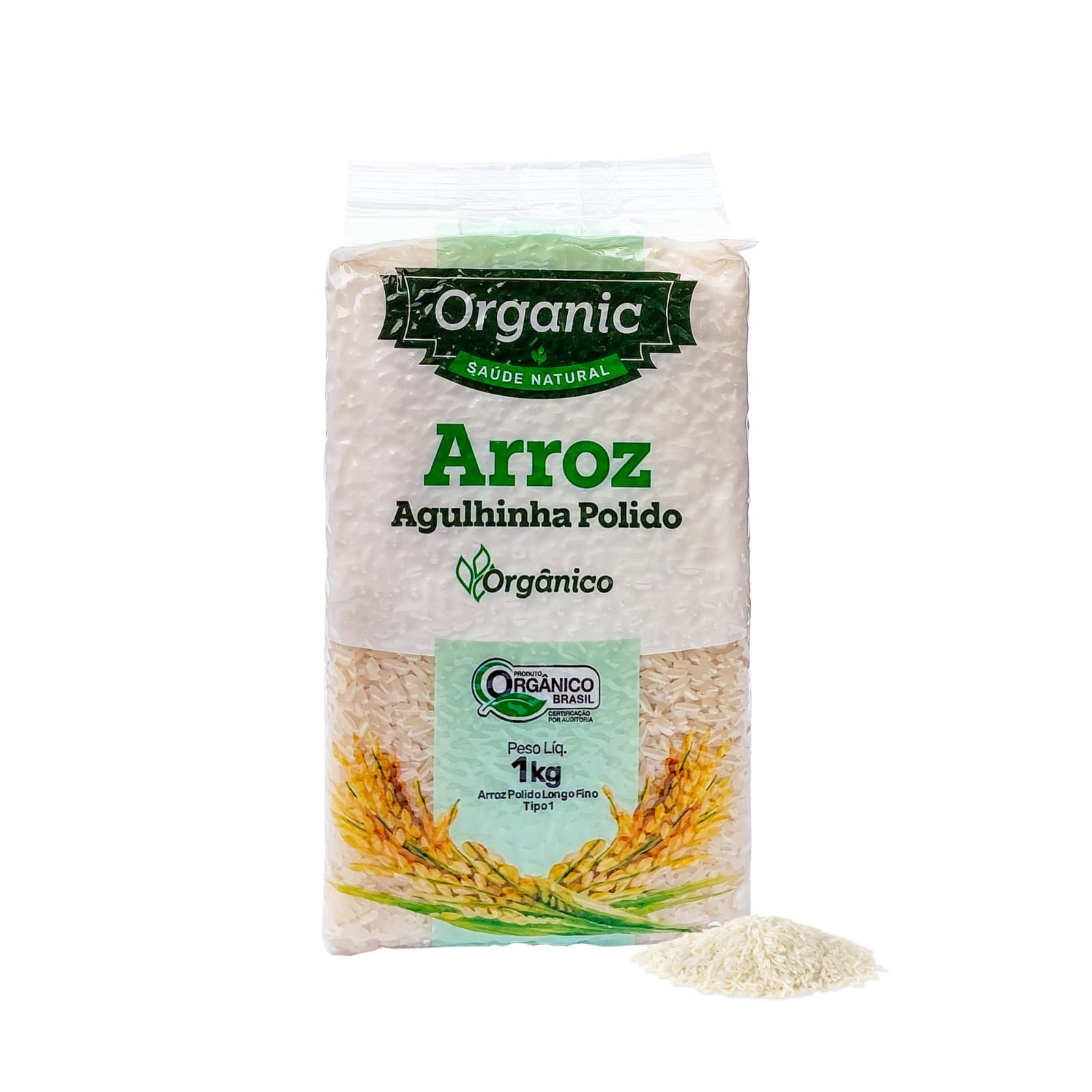 Arroz Agulhinha Polido Orgânico 1kg - Organic