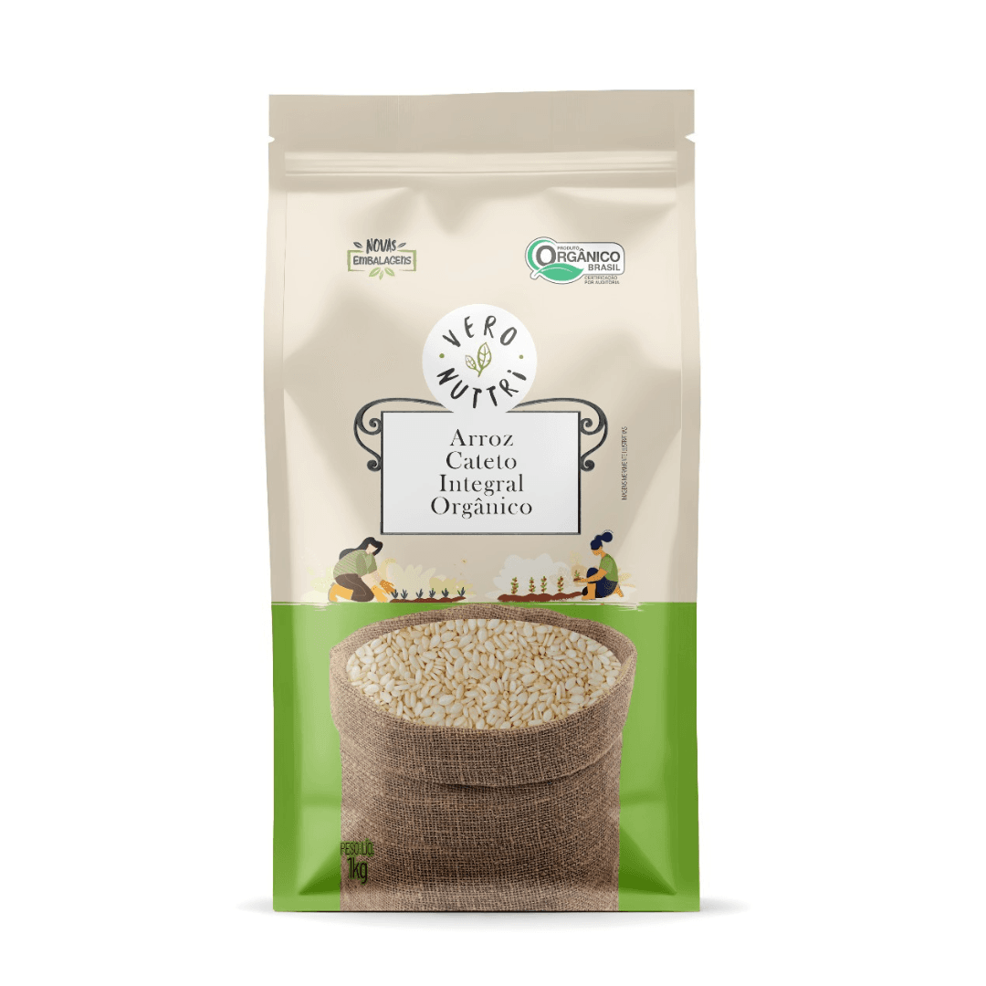 Arroz Cateto Integral Orgânico 500g - Vero Nuttri