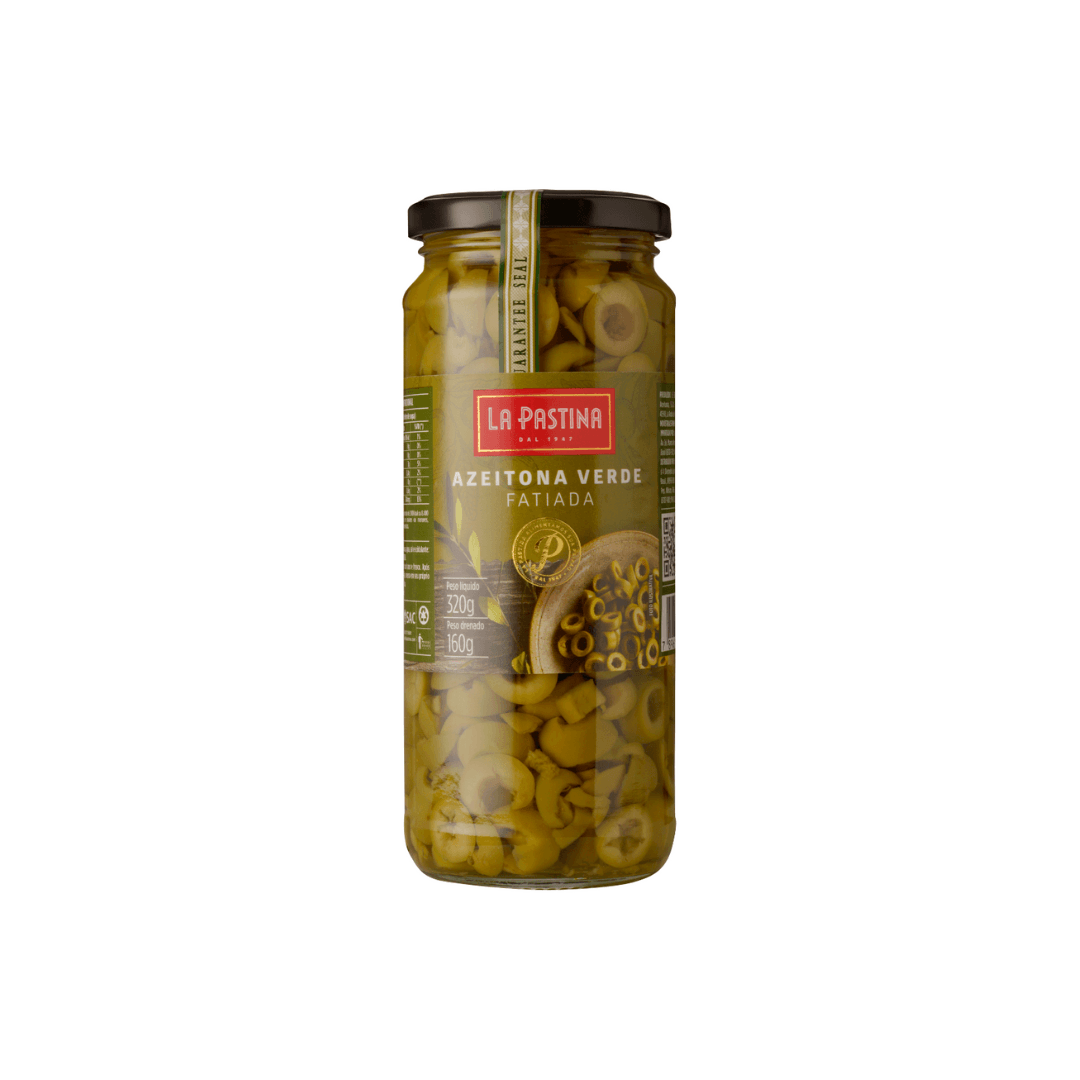 Azeitona Verde Fatiada 320g - La Pastina