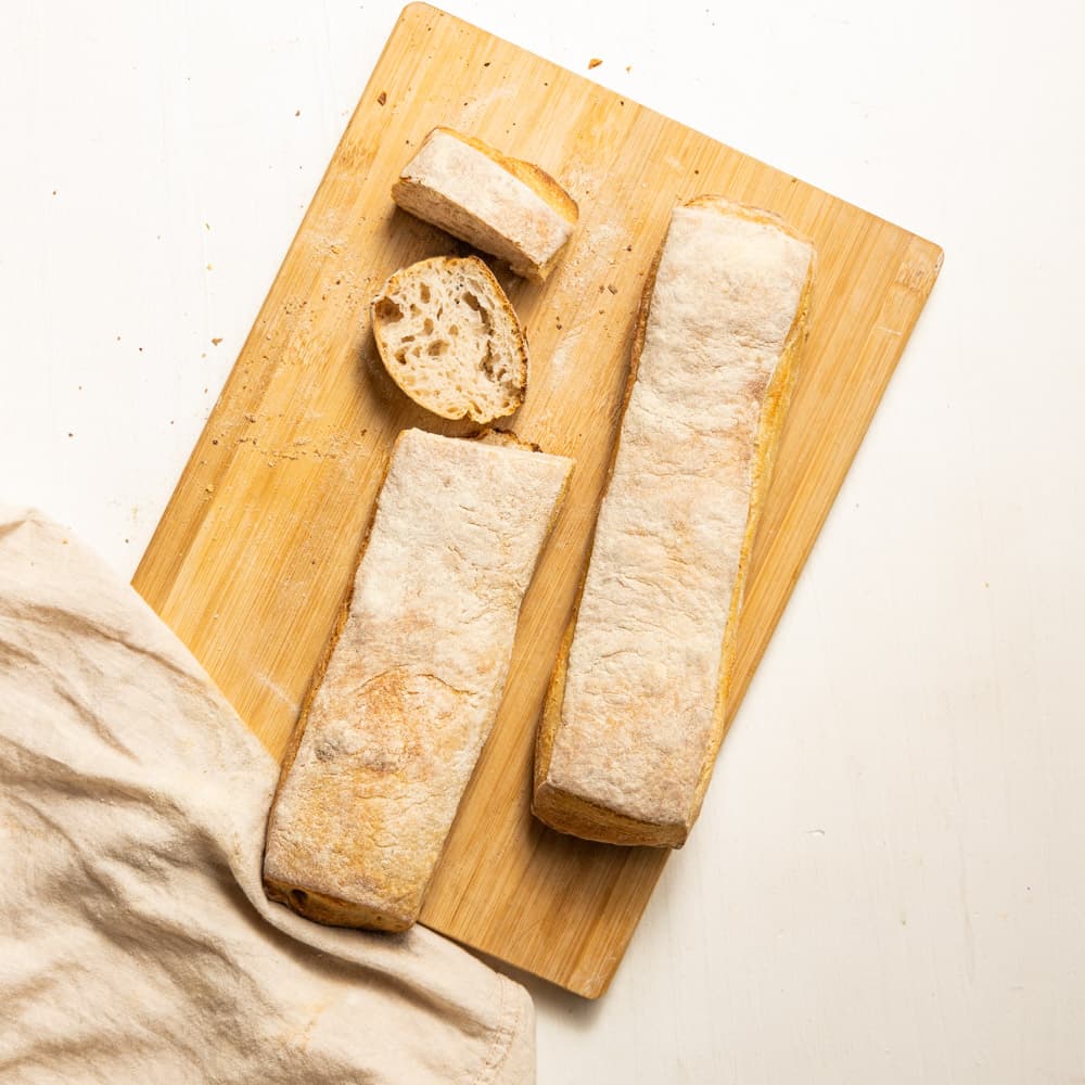 Pão Ciabatta 250g (2 unidades)  - Raízs