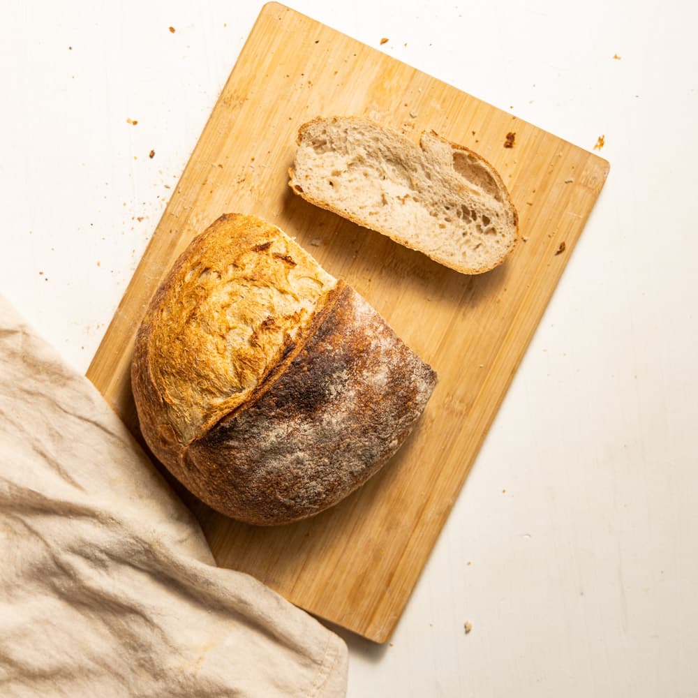 Pão Campagne Grande de Fermentação Natural 750g - Raízs