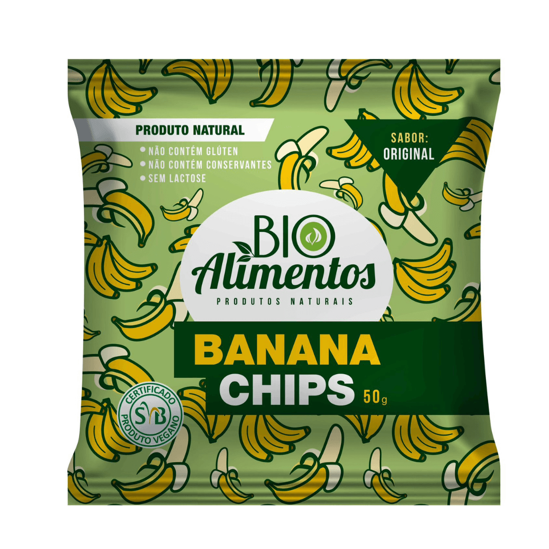 Banana Original Chips 50g - Bio Alimentos