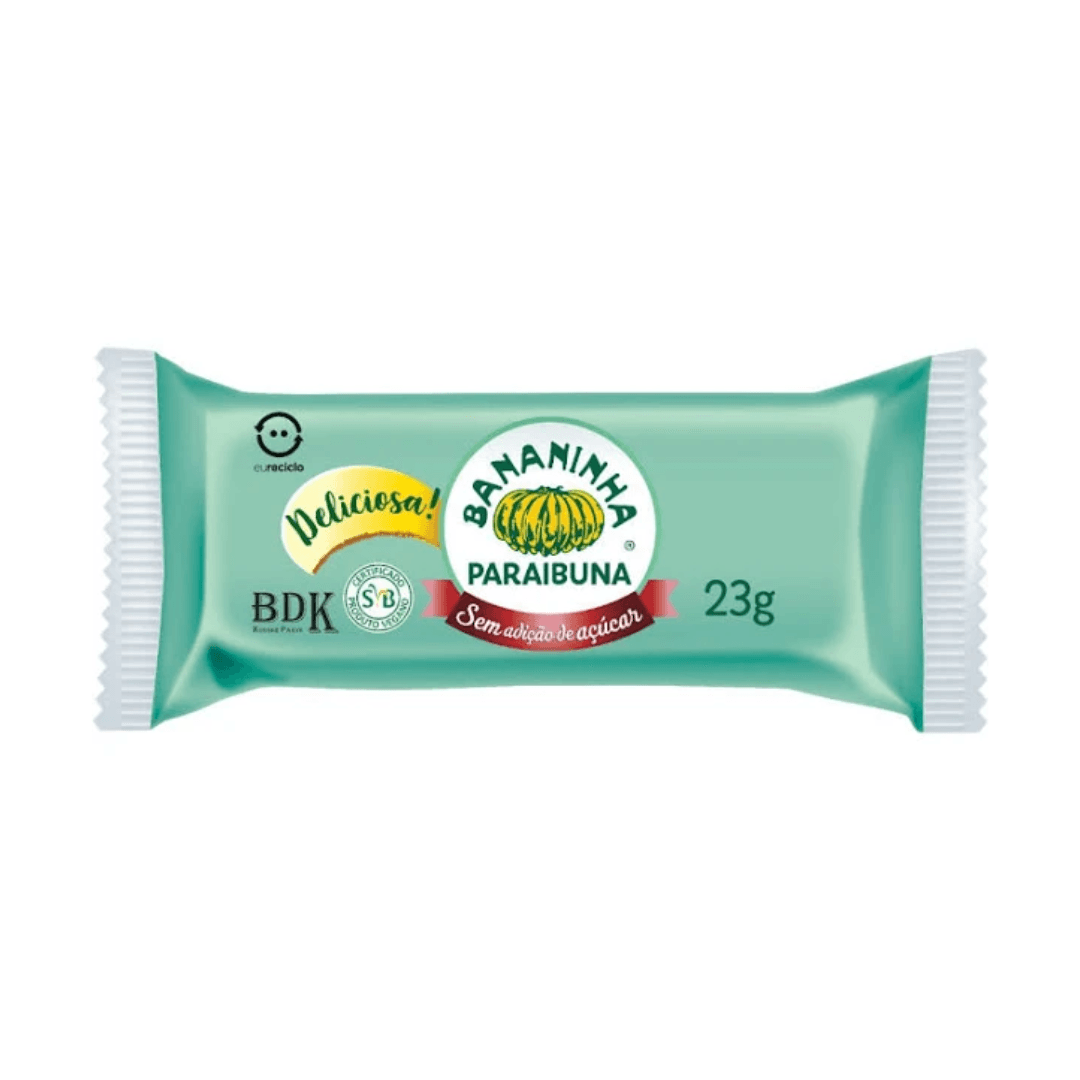 Bananinha Sem Açúcar 23g - Paraibuna