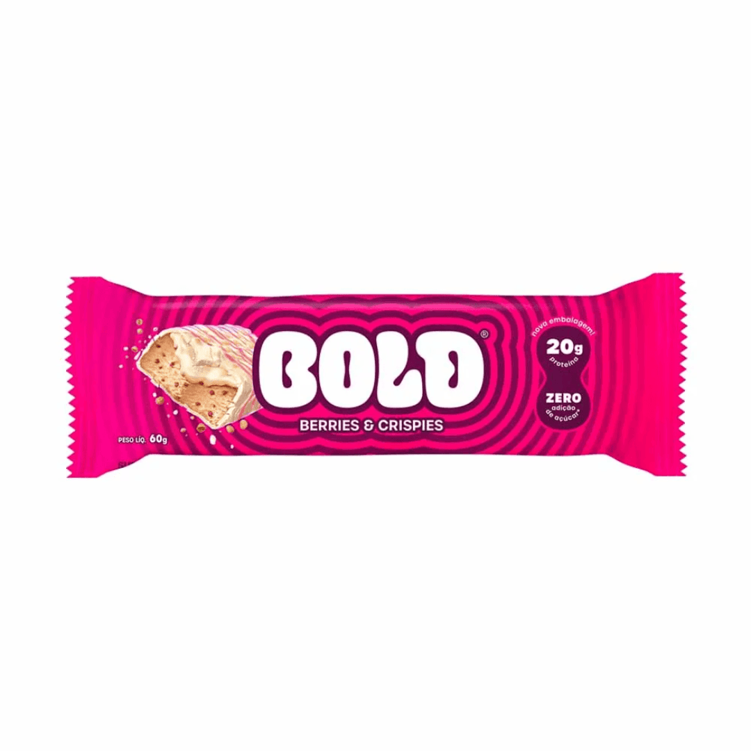 Barra de Proteína Berries and Crispies 60g - Bold
