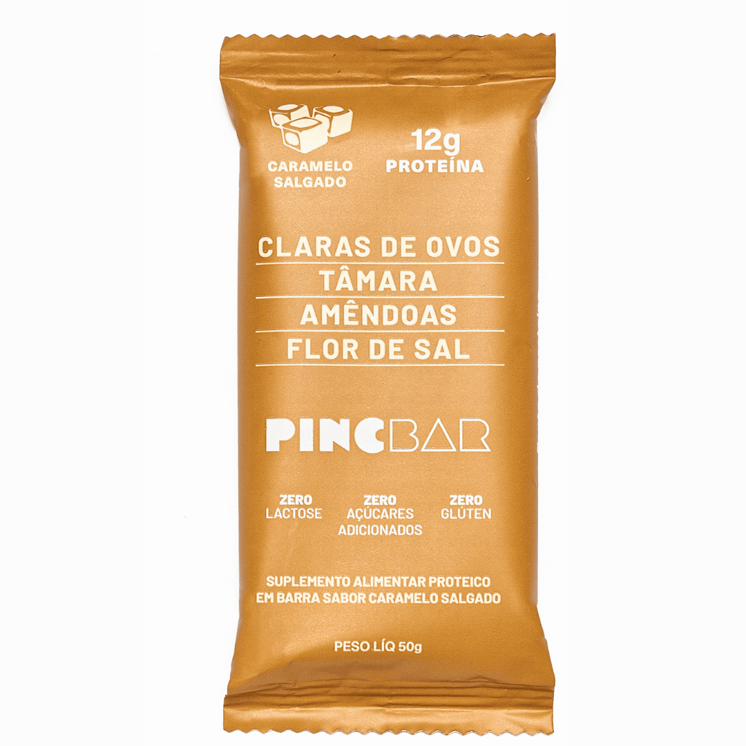 Barra de Proteína Caramelo Salgado 50g - Pincbar