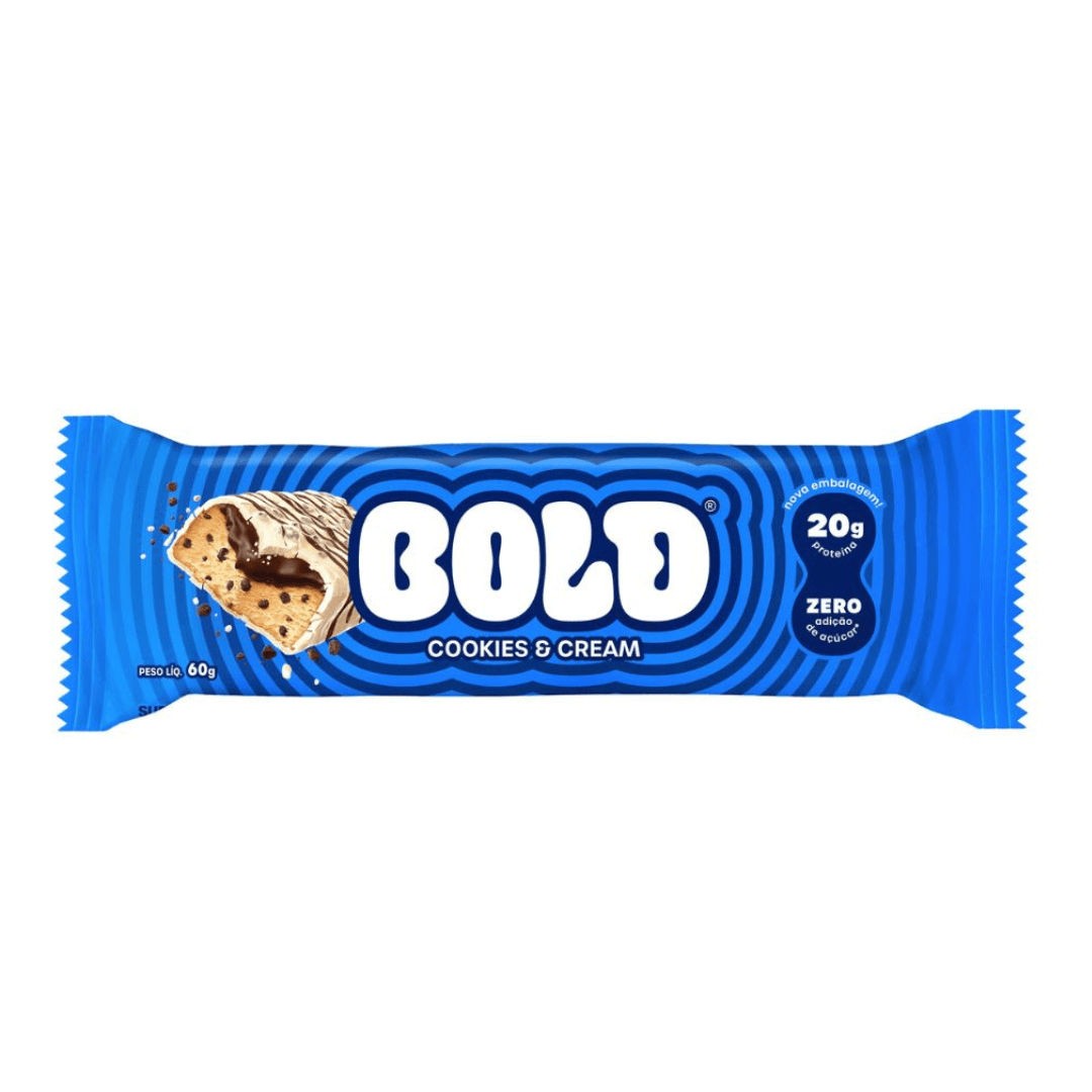 Barra de Proteína Cookies and Cream 60g - Bold