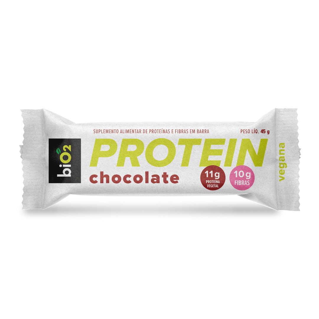 Barra de Proteína e Fibra Lightness de Chocolate 45g - biO2