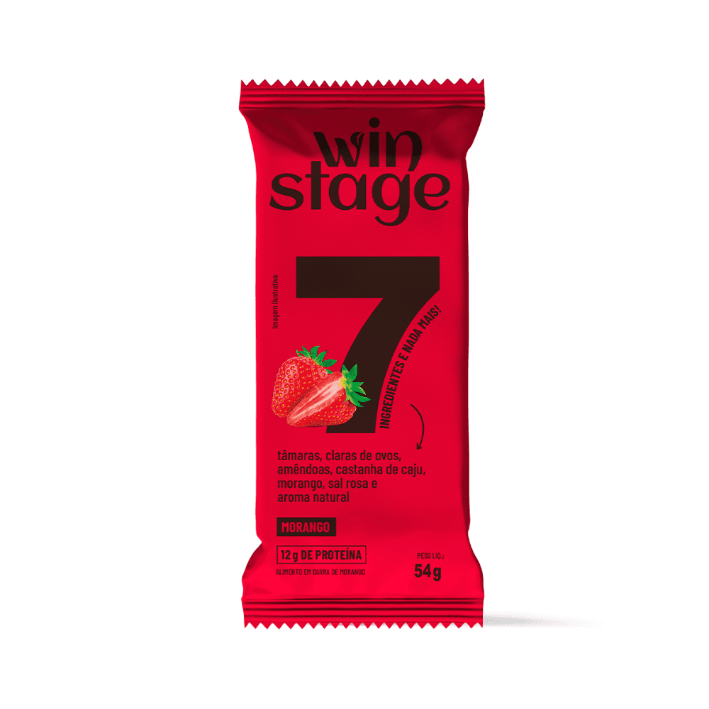 Barra de Proteína Tâmara com Morango 54g - WinStage