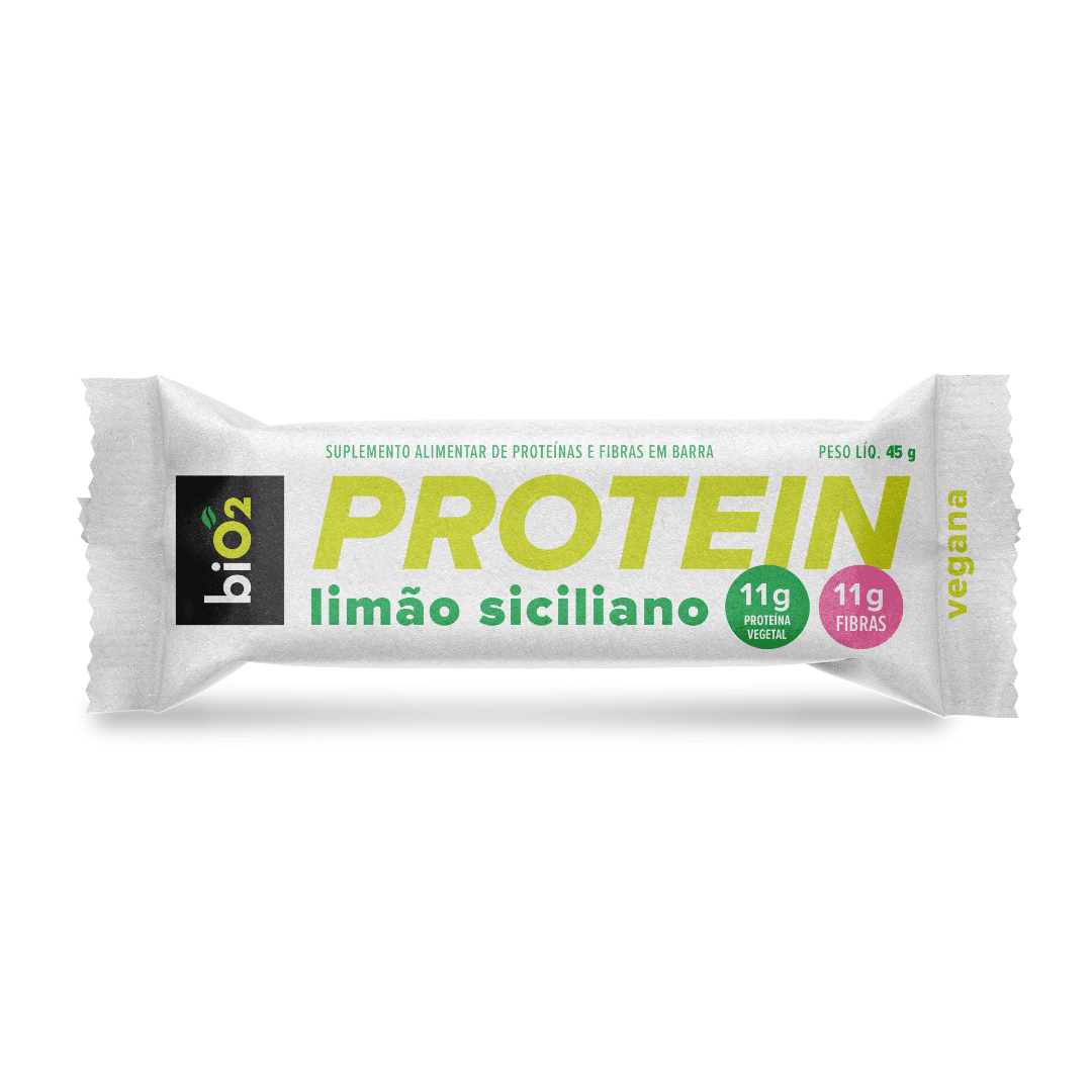 Barra de Proteína e Fibra Lightness de Limão Siciliano 45g - biO2