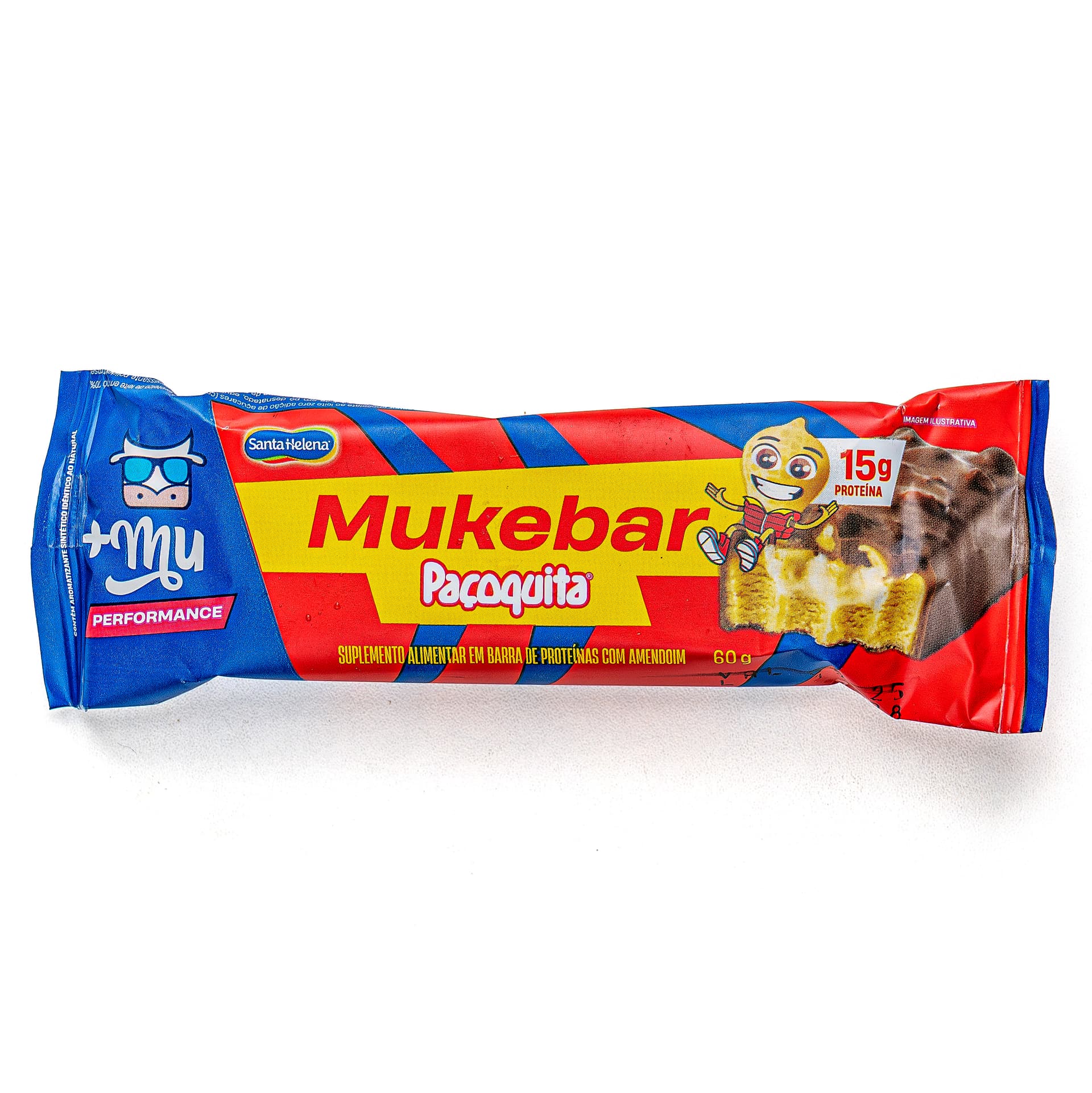 Barra Proteína Mukebar Paçoquita 60g - Mais Mu