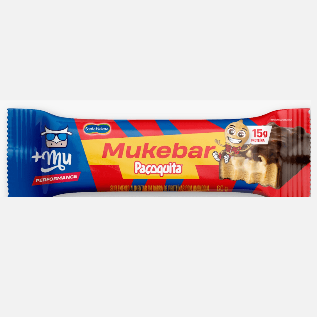 Barra Proteína Mukebar Paçoquita 60g - Mais Mu