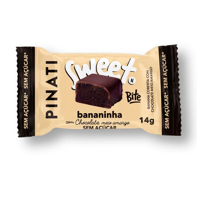 Barra Sweet Bites Bananinha 14g - Pinati