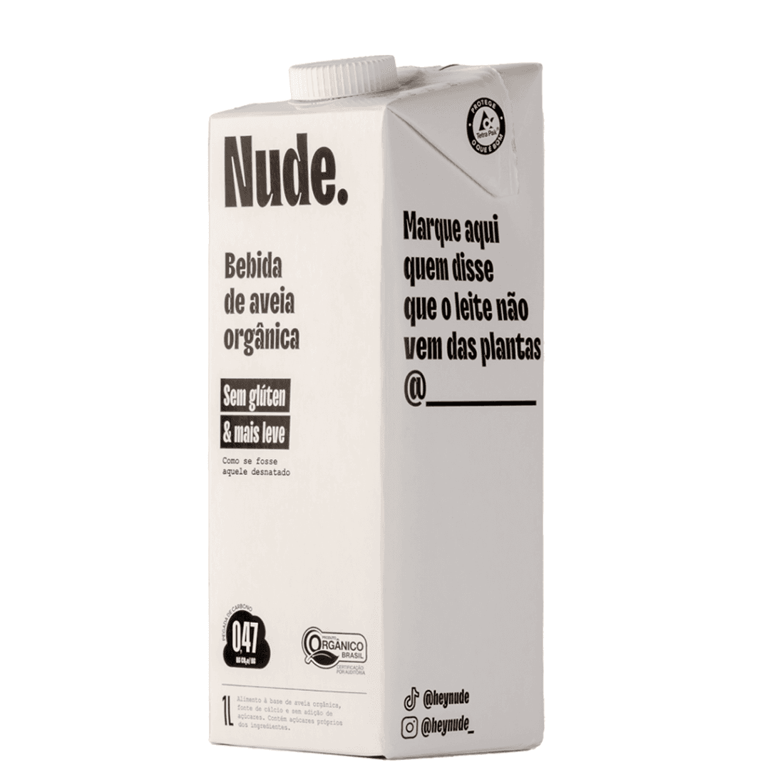 Bebida de Aveia Orgânica 1L - Nude 