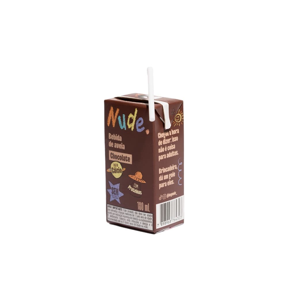Bebida de Aveia sabor Chocolate Nudinho 180ml - Nude