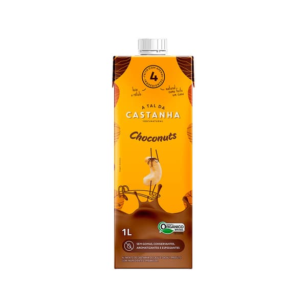 Bebida de Castanha Choconuts Orgânica 1L - A Tal da Castanha