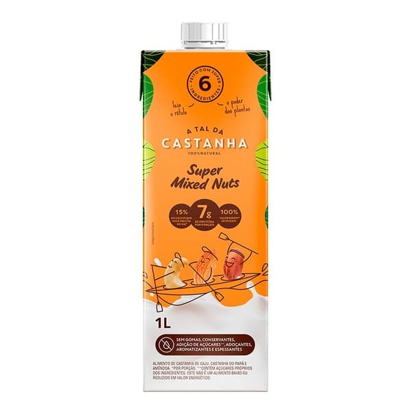 Bebida de Castanha Mixed Nuts 1L - A Tal da Castanha