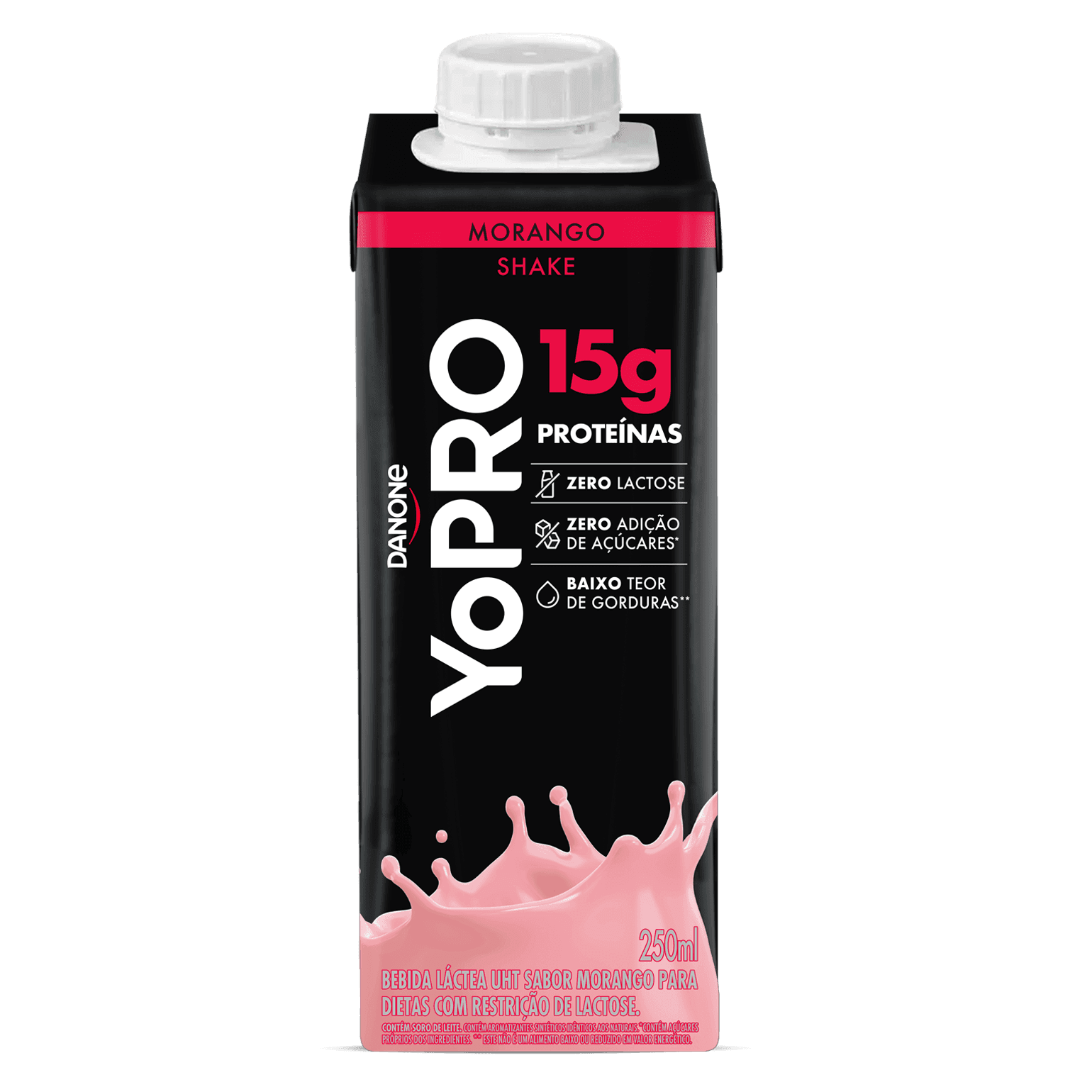 Bebida Láctea de Morango 15g de Proteína 250ml - YoPro