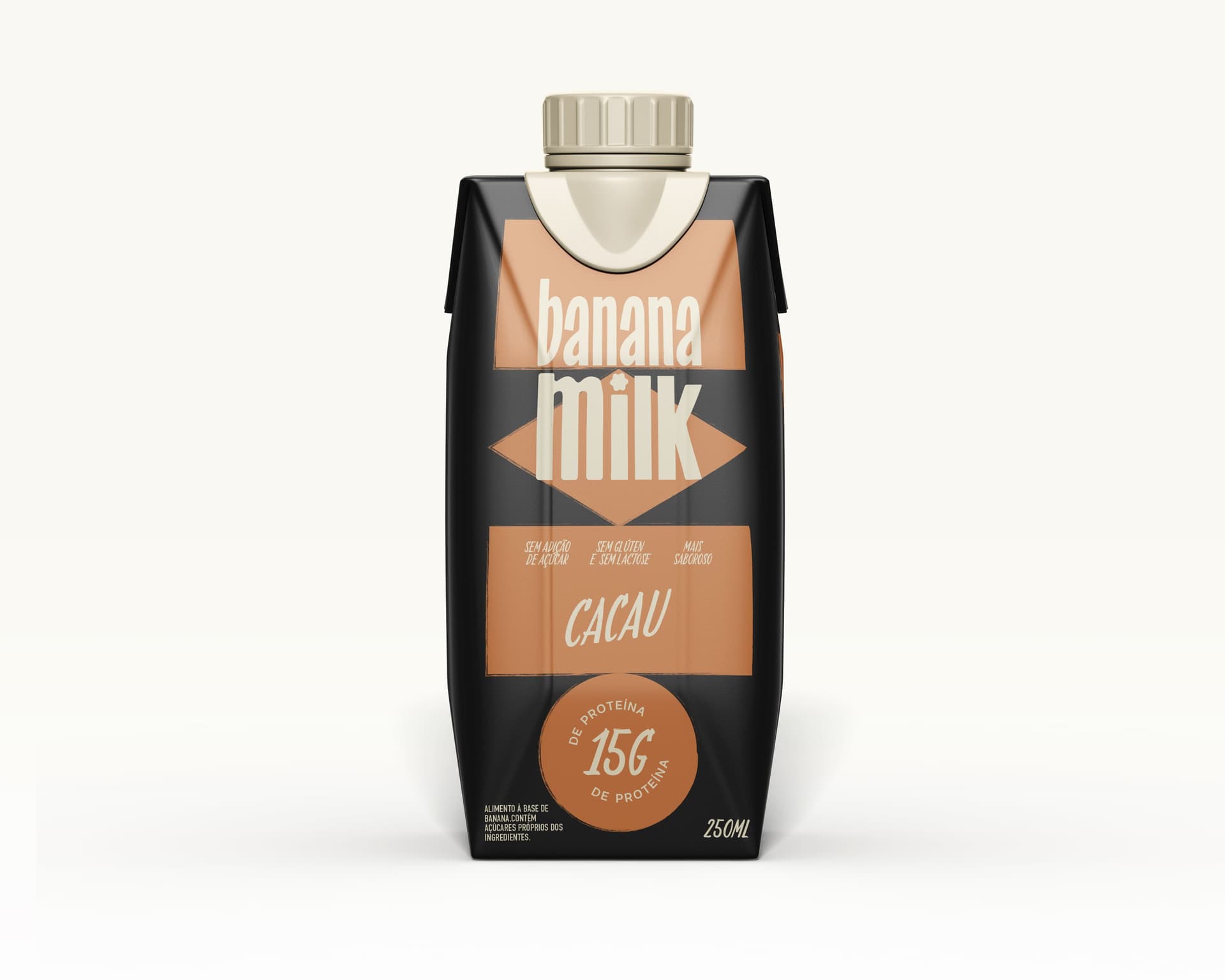 Bebida Vegetal Proteica de Banana Cacau 250ml - Banana Milk