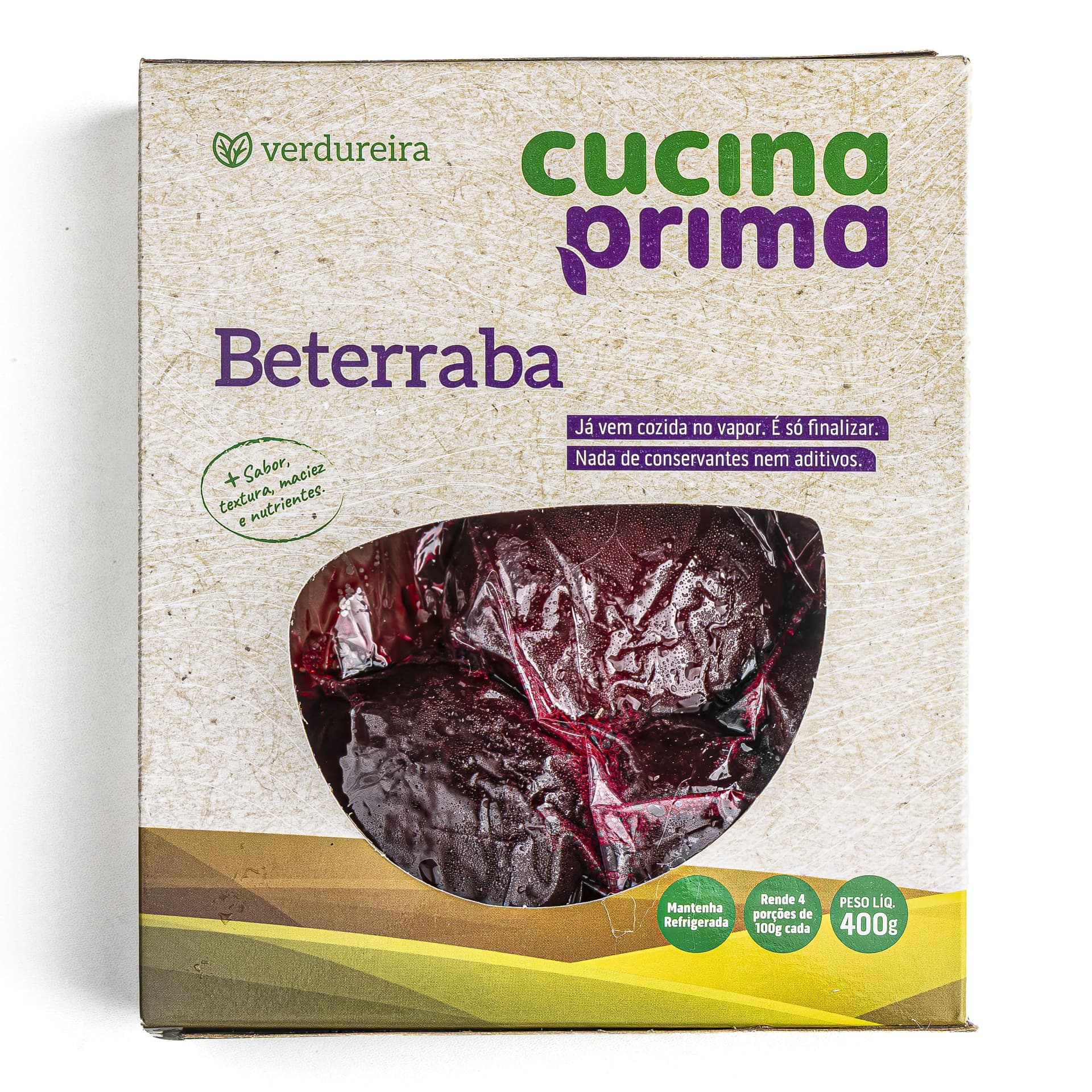 Betarraba Cozida a Vapor 400g - Cuccina Prima