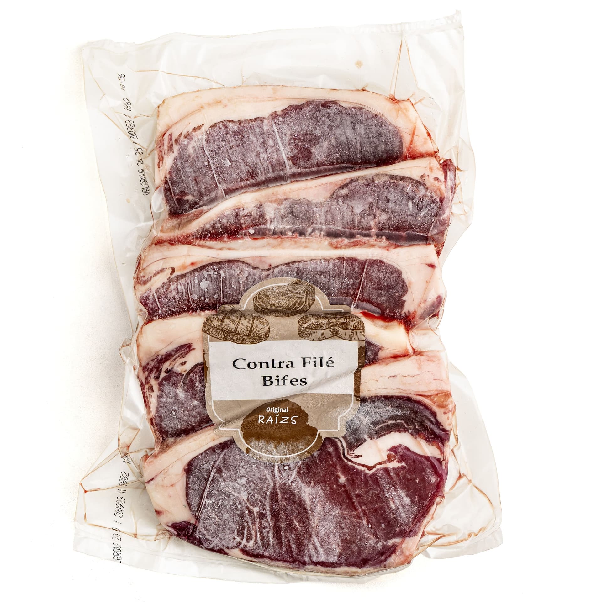 Bife de Contra Filé Congelado 500g - Raízs Meat