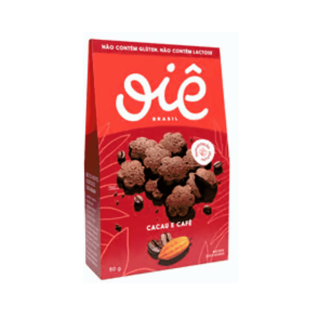 Biscoito Cacau e Café Sem Glúten 80g - Oiê