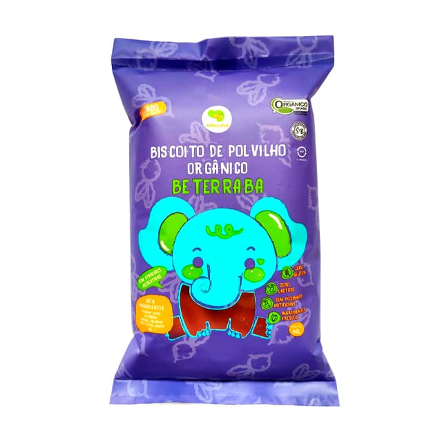 Biscoito de Polvilho Beterraba Orgânico 40g - Crilancha
