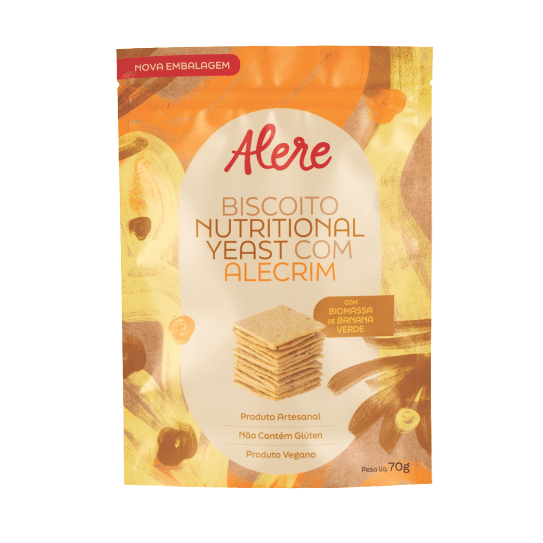 Biscoito Nutricional Yeast Alecrim 70g - Alere
