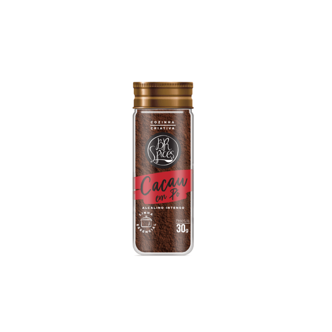 Cacau em Pó Vidro 30g - Br Spices