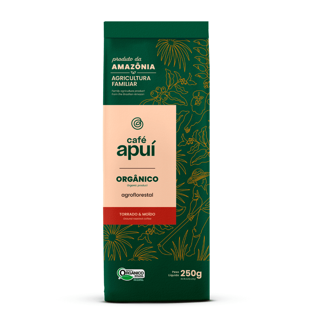 Café Orgânico Torrado e Moído 250g - Apuí