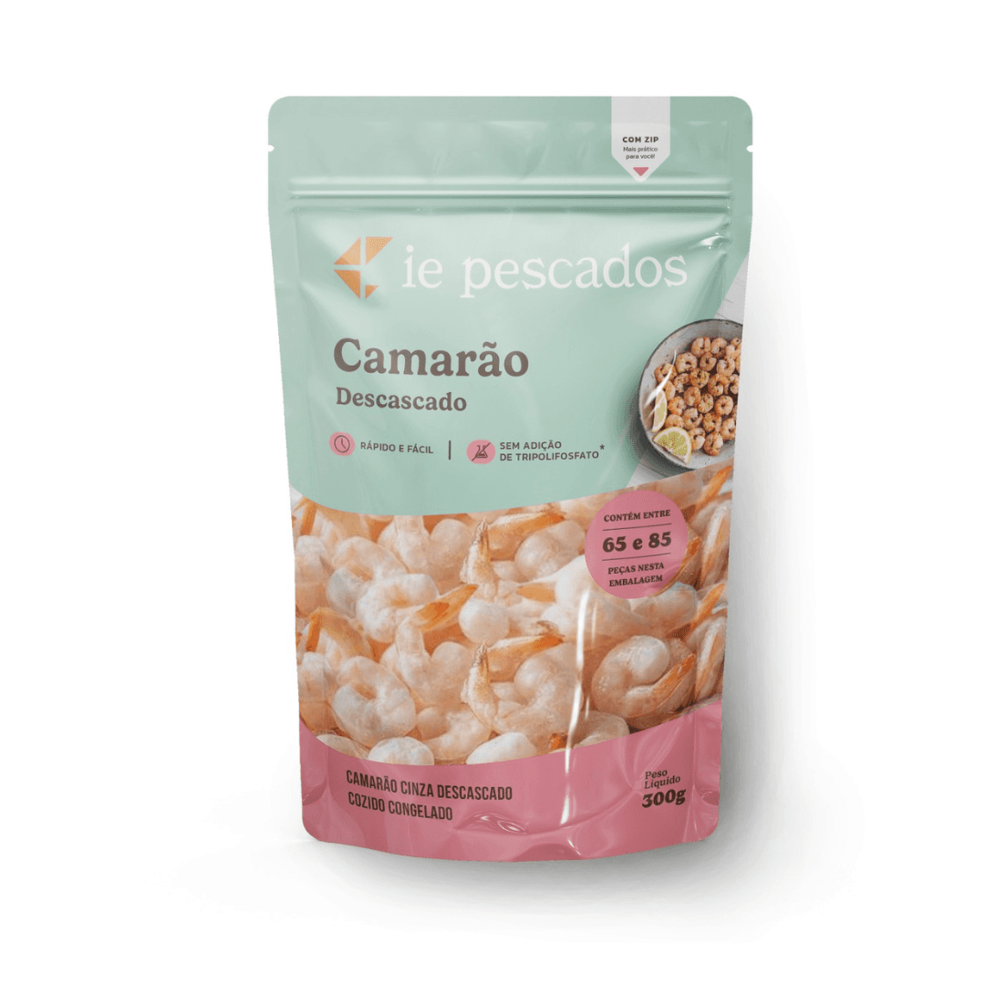 Camarão Descascado 65/85 Peças 300g - Ie Pescados