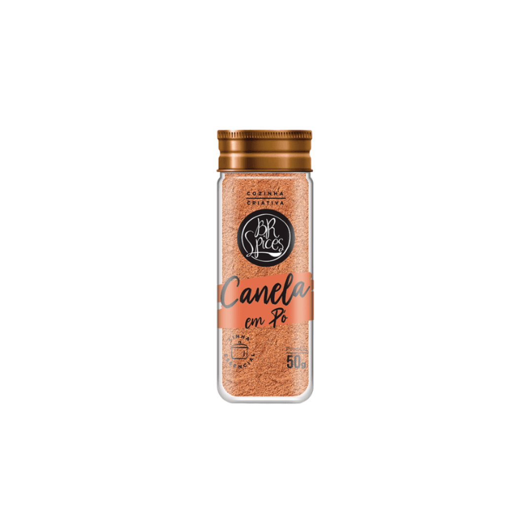 Canela em Pó Vidro 50g - Br Spices