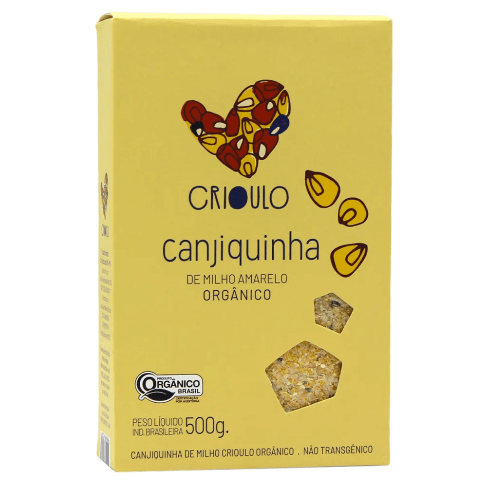 Canjiquinha de Milho Amarelo Orgânica 500g - Crioulo