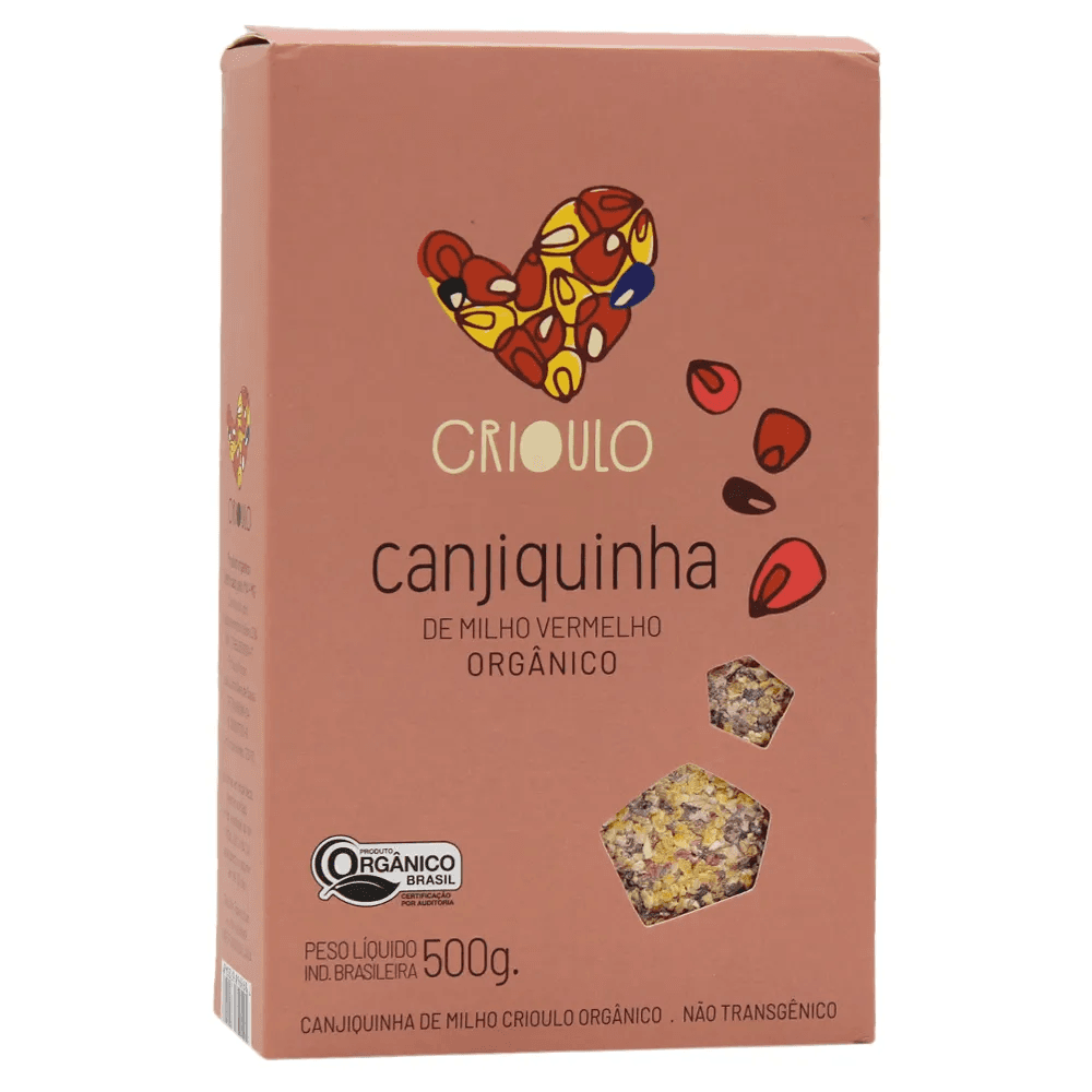 Canjiquinha de Milho Vermelho Orgânica 500g - Crioulo
