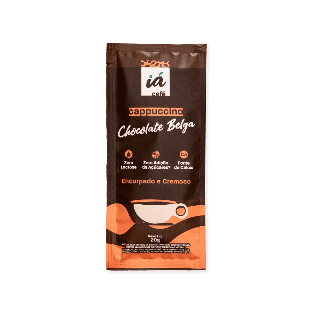 Cappuccino Chocolate Belga Zero Açúcar 20g - Iá Café