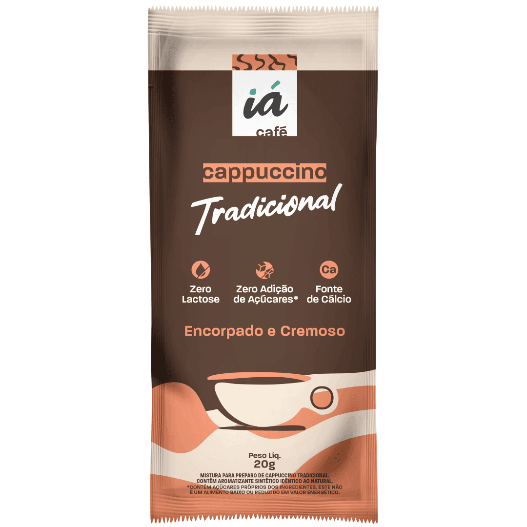 Cappuccino Tradicional Zero Açúcar 20g - Iá Café