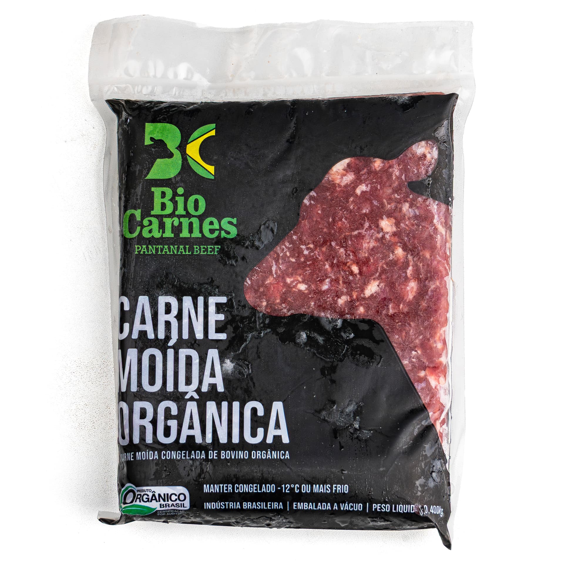 Carne Moída Bovina Congelada Orgânica 400g - Bio Carnes