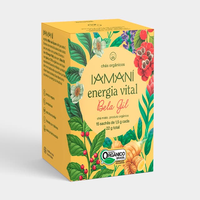 Chá Energia Vital Orgânico 22,5g - Iamaní