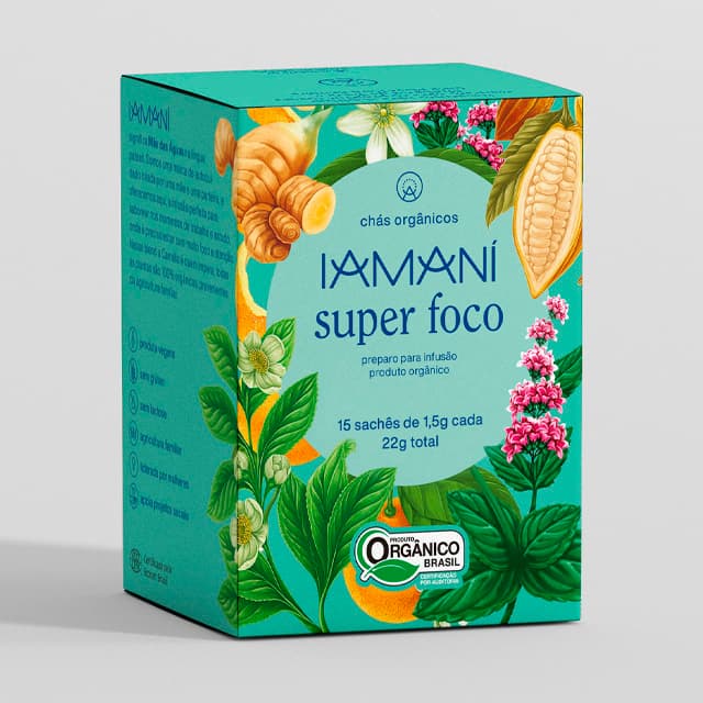 Chá Super Foco Orgânico 22,5g - Iamaní