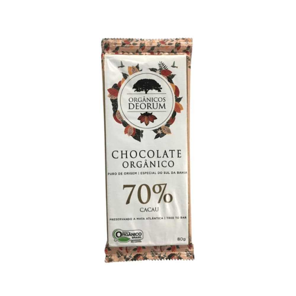 Chocolate 70% Cacau Orgânico 80g - Deorum