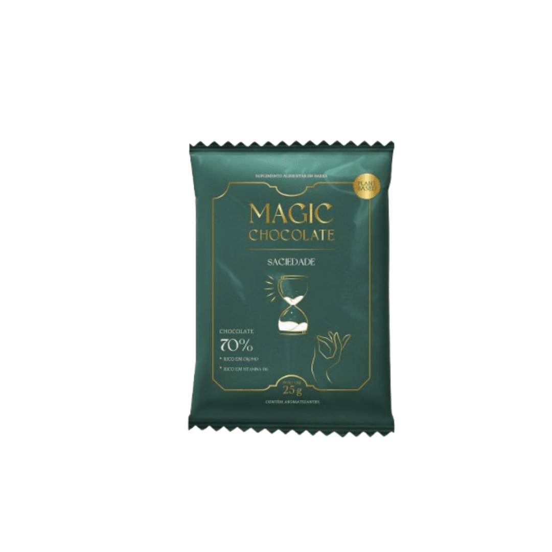 Chocolate 70% Saciedade 25g - Magic Chocolate