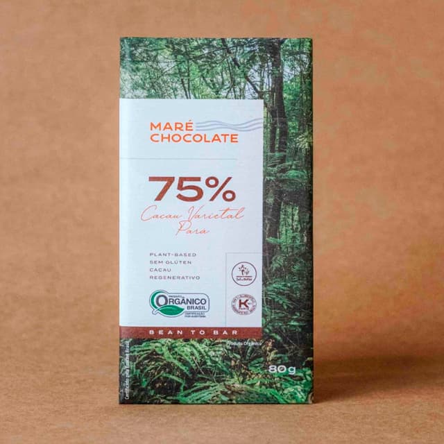 Chocolate 75% Varietal Orgânico 80g - Maré Chocolate